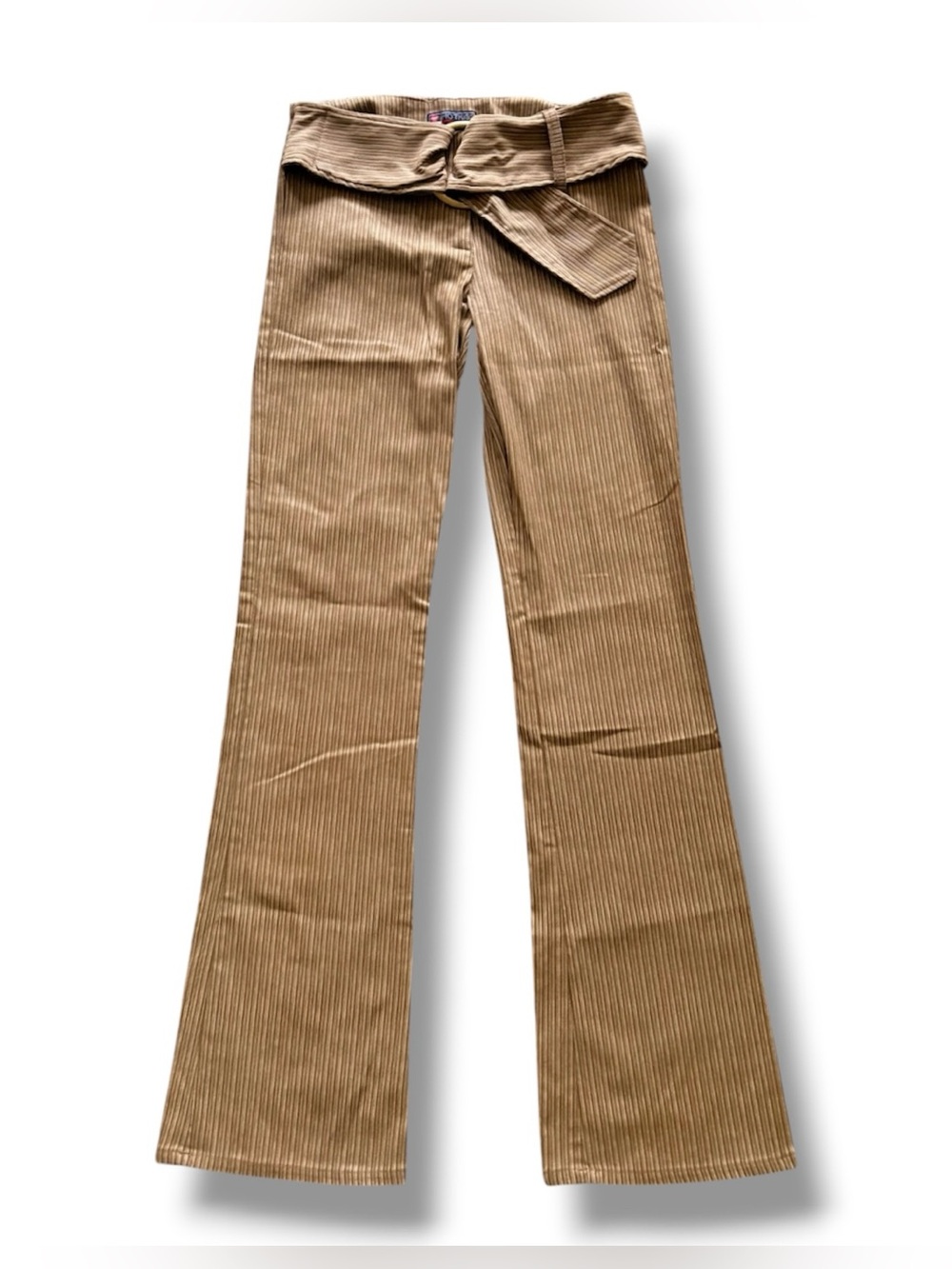 Hot Kiss | Y2K belted striped Vintage Grunge Bratz Flare Pants